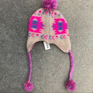 Forever 21 NWT Pink White Tribal Beanie